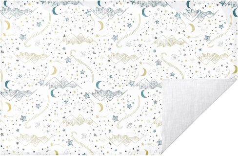 Toddler Pillow with Bamboo Viscose Pillowcase - Stars White, Medium (Silk) in Kuwait