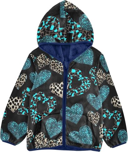 CHIFIGNO Zip up Hoodie for Boys Printed Boys Jackets Winter Coats for Boys with Pockets for Toddler and Kids in Kuwait