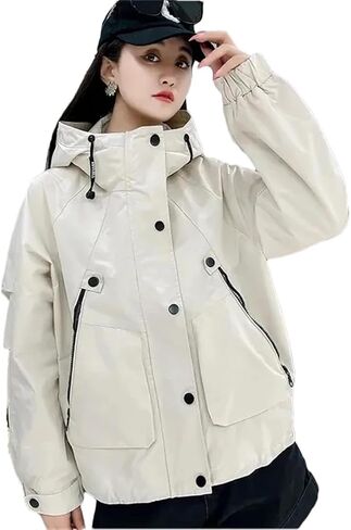 Women Autumn Loose Windbreaker Coat Outdoor Outerwear Female Temperament Overcoat Top in Saudi Arabia