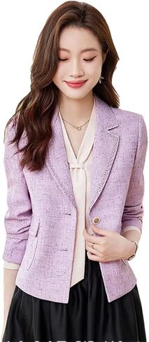 Women Short Small Suit Jacket for Spring Autumn Korean Style Small Fragrance Suit Blazers Top in Saudi Arabia