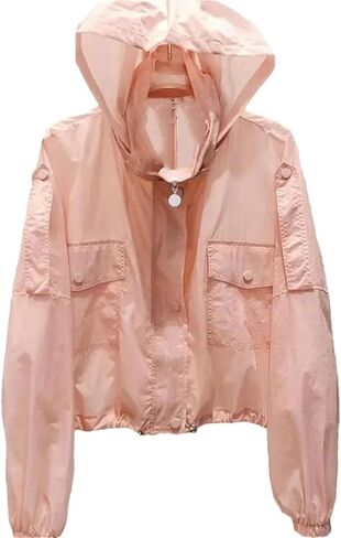 Women Hooded Beach Coat Female Long Sleeve Sun Protection Clothing Ladies Jacket in Saudi Arabia