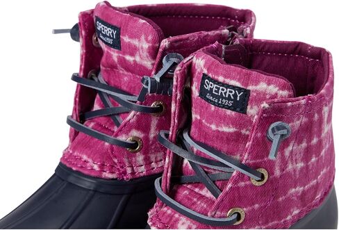 Sperry Saltwater Boot Rain, Navy/Berry, 8 US Unisex Little Kid in Saudi Arabia
