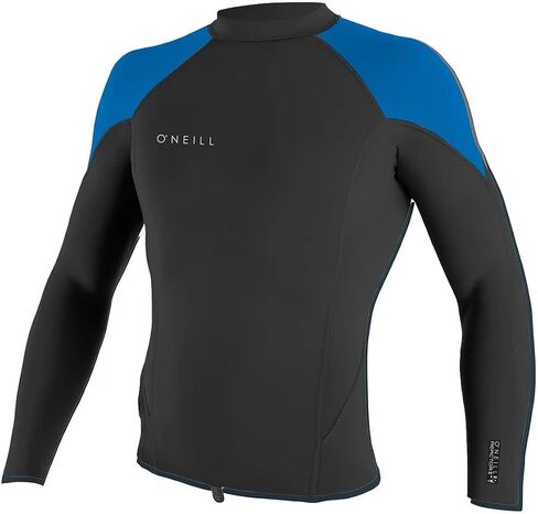 Youth Reactor-2 1.5/1mm Long Sleeve Wetsuit Top, Black/Graphite/Cool Grey, 12 in Saudi Arabia