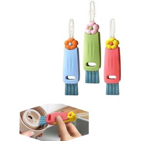 New Upgrade 3 in 1 Cup Lid Cleaning Brush, 3 Pack Tiny Bottle Brushes Set,Multifunctional Tool for Thorough Cleaning of Bottles, Cups, and Tight Spaces,Ideal for Home & Kitchen in Saudi Arabia