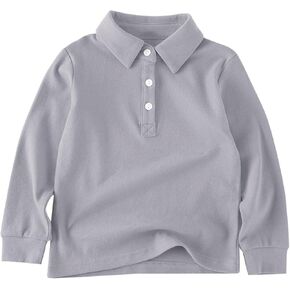 Girls Undershirts Toddler Kids Baby Boys Spring and Autumn Casual Sleeves Solid Color T Shirt Green 𝐩𝐨𝗹𝐨