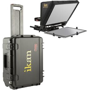 Ikan 22-inch Elite Universal Large Tablet Teleprompter for Surface Pro & iPad Pro, Beam Splitter 70/30 Glass w/Remote (PT-Elite-PRO-RC) - Black