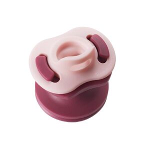 Tommee Tippee Limited Edition Pocket ، يشمل مصاصة الإقامة الخفيفة الفائقة وحالة معقم الميكروويف ، السيليكون الخالي من BPA ، 0-6 أشهر ، العنب والأحمر الخدود