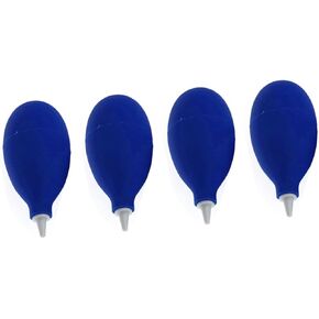 KICHOUSE 4pcs Blue Squeeze Cleaner Blower for Camera Cleaning Succulent Plant Dust Removal Easy Operation Air Ball for Home Studio and Travel Use