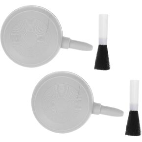 2pcs Air Blower with Soft Brush for Camera Lens and Electronics Portable Dust Removal Tool for Photography Enthusiasts and Tech Savvy Users