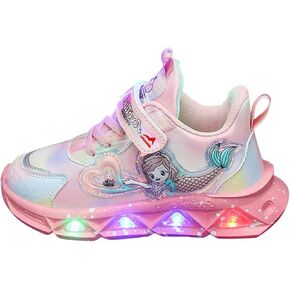Girls Sneakers, Fashion Athletic Running Sports Sneakers, Kids Cute Princess Lace Up Walking Shoes