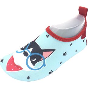 Jincaihong Kids Water Shoes Boys Girls Aqua Socks Peach Sport Slip on Sneakers Barefoot Sock Shoe for Toddler Babys