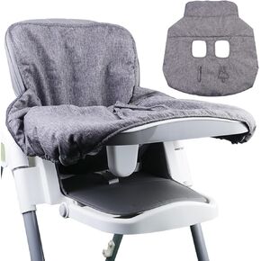 Shopping Cart Cover for Baby with Leg Opening Foldable Universal High Chair Cover with Crinkle Paper Toy & Hanging Loop Portable Protective Baby Cart Covers Shopping Cart Cover for Baby Home