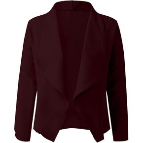 Women's Oversized Blazer Color Solid Open Front Cardigan Long Sleeve Casual Jacket Coat Casual Blazer