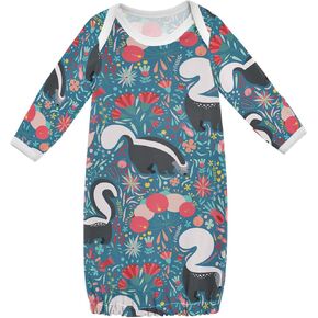 Baby Boy Girl Sleepsuit Cotton Sleeper Gown Newborn Pajamas Nightgowns Infant Clothes