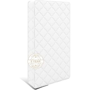 5" Crib & Toddler Mattress, 52x27.5 Breathable Knitted Fabric Cover, CertiPUR-US Certified Foam, Edge Reinforcement, Fits Standard Size Crib and Toddler Bed, Giraffe