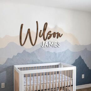 Custom Wood Nursery Name Sign, Custom Nursery Sign, Wooden Name Sign, Wood Sign, Wood Decor, Nursery Decor, Wooden Baby Names, Nursery Names