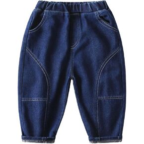 Toddler Boys Girls Classic Solid Color Casual Comfort Jeans Trousers Unisex Cozy Denim Pants 9 Month Outfits