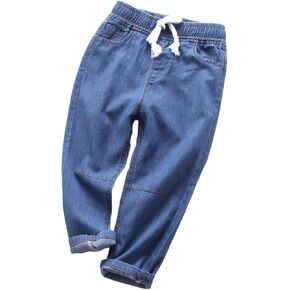 Boys Denim Jeans Tapered Leg Casual Trousers Slim Fit Cargo Joggers Comfortable Durable Stretchable Kids Pants