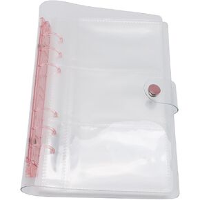 Fotocardio Support Book, Photocard Binder 120 Pockets Office (Transparent Pink)