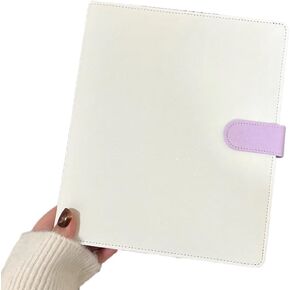 A5 Binder Photocard Holder Idol Photo Album Cards Storage Kawaii Stationery White &