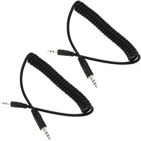 2pcs Camera Flash Cable, 3.5mm to Male Flash C1 Sync Cable 3.5mm C1 Flash Trigger Coiled Cable for 70D Camera