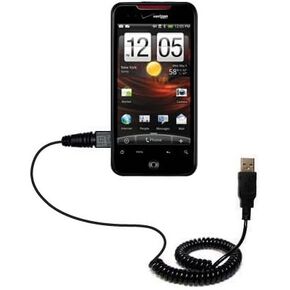 شحن USB الفريد من نوعه للملفوف ومزامنة البيانات لكابل HTC Droid HD - الشحن ووظائف HotSync مع كبل واحد. بنيت مع tipexchange