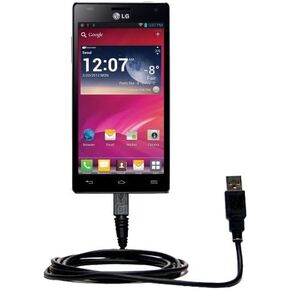 USB Data Hot Sync Straight Cable for The LG Optimus 4X HD with Charge Function – Two Functions in one Unique TipExchange Enabled Cable