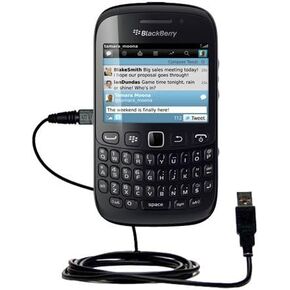 Hot Sync and Charge Straight USB Cable for The BlackBerry Curve 9220 – Charge and Data Sync with The Same Cable. Built TipExchange Technology