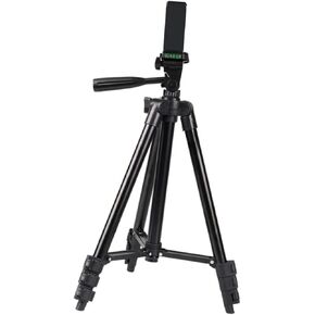 1 Set Adjustable Photography Tripod Camera Stand with Triangle Lazy Bracket Portable and Lightweight Holder for Mobile Phone and Camera for Individual and Group Shots Black