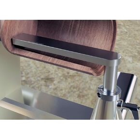Tool Rest Platform with Post and Clamping Collar for Simple Scraper or other Flat Bottom Turning Tools, Helpful for Deep Hollowing, USA Made (1" Post, 9" Width Rest)