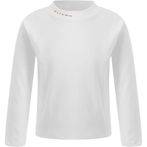 Hansber Baby Girls Boys Thermal Underwear Top Kids Long Sleeve Mock Neck T-Shirts Autumn Winter Base Shirts