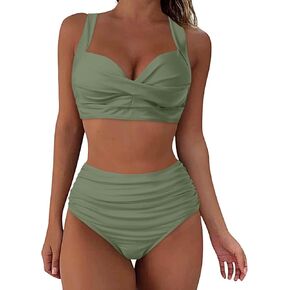 LCMTWX Bikini Set for Women Two Piece Swimsuits Women Bikini Swimwears Tankinis Set Two Piece Swimsuits Two Piece Swimsuit