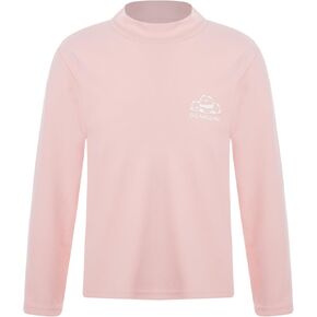 Kaerm Kids Boys Girls Cotton Mock Neck Warm Tops Basic Long Sleeve Cute Cartoon Print Thermal Underwear Tops Undershirts