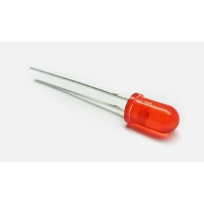 10LED 5mm Red Diffuser 800mcd