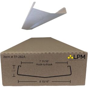 غلاف 4ft حول Diffuser الغطاء الخفيف 8 15/16 "W x 2 1/8" H x 47 15/16 ″ L (بين الخطاف = 7 11/16 ") (TF-282A)