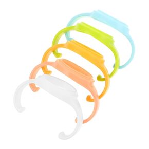YARNOW 5pcs Bottle Handles Soft Non for Wide Neck Bottles Dishwasher Safe Accessories for Travel