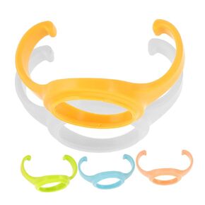 Kisangel 5pcs Non Slip Bottle Handles for Wide Neck Bottles Ergonomic Grips for Easy Cleaning Dishwasher Safe for Daycare Use Comfortable and Safe Feeding Accessories