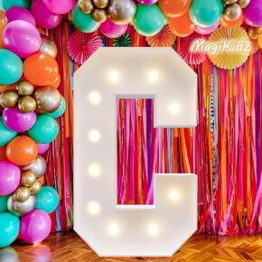 Marquee Letter, 4FT Marquee Light up Numbers,LED Light Up Letter A- DIY Party decorations, elevate your events with marquee letters 4 feet tall, perfect for Party, Birthday, Baby Shower