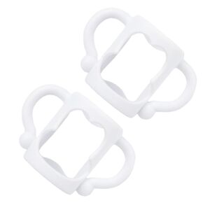 2Pcs Non Slip Silicone Bottle Handle Ergonomic Design for Easy Grasp Flexible and Feeding Accessory for Newborns and Present for Parents