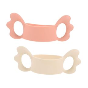 Vaguelly 2Pcs Soft Silicone Milk Bottle Handle Gripping Handles for Easy Feeding Compatible with Bottles Odor and Durable Design