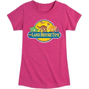 HYBRID APPAREL Land Before Time - Land Before Dinos - Toddler and Youth Girls Short Sleeve Graphic T-Shirt