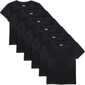 FEQO 6 Pack Toddler Girls Short Sleeve T Shirts Cotton Tees Summer Tops T-Shirt for Toddlers 2-5 Years