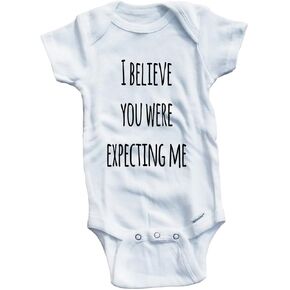 Baby Tee Time Girls' I Believe You were Expecting Me One Piece