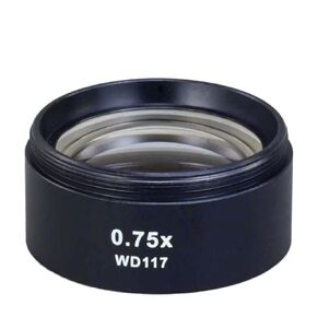 OMAX 0.75X Auxiliary Lens for Stereo Microscope with Standard 48mm Male Thread