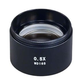 OMAX 0.5X Auxiliary Lens for Stereo Microscope with Standard 48mm Male Thread