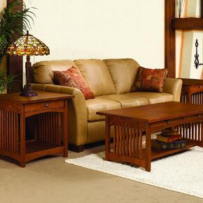 Woodcraft Project Paper Plan To Build Mission Coffee And End Table - Material Not Included