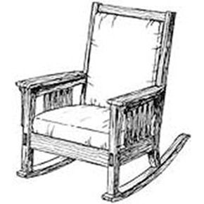 Woodcraft Project Paper Plan To Build Authentic Mission Rocking Chair - Material Not Included