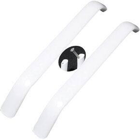 Wardrobe Door Handles,2pcs Dresser Knobs White Bow Wardrobe Pulls Aluminum Alloy Cabinet Handles Drawer Handles Bathroom Handles Pull Hardware(Hole Distance 96mm)