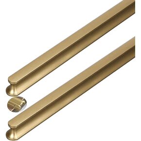 Wardrobe Door Handles,2pcs Drawer Handles Aluminum Alloy Furniture Handle,Cupboard knockers Bedroom Knob Knobber for Dresser(Bronze Gold,400mm)