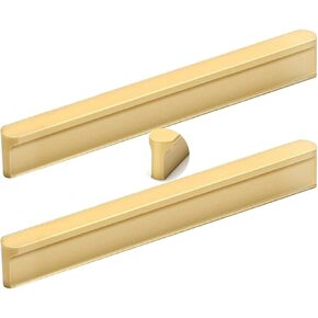 Wardrobe Door Handles,2pcs Gold Drawer Handles Round T-Shaped Aluminum Alloy Furniture Handle,Cupboard knockers Bedroom Knob Knobber for Dresser(Hole spacing 64mm)